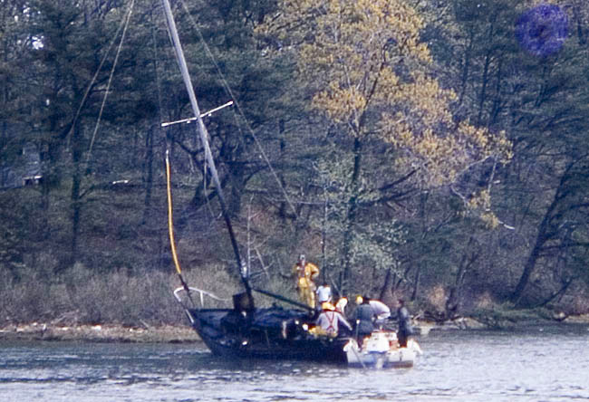 sailboat fire